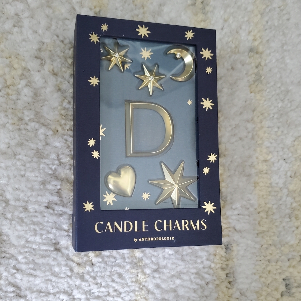 NWT Anthropologie Monogram Candle Charms "D"